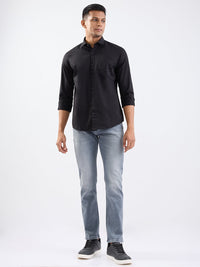 Men Jeans Slim Fit Grey Low Rise