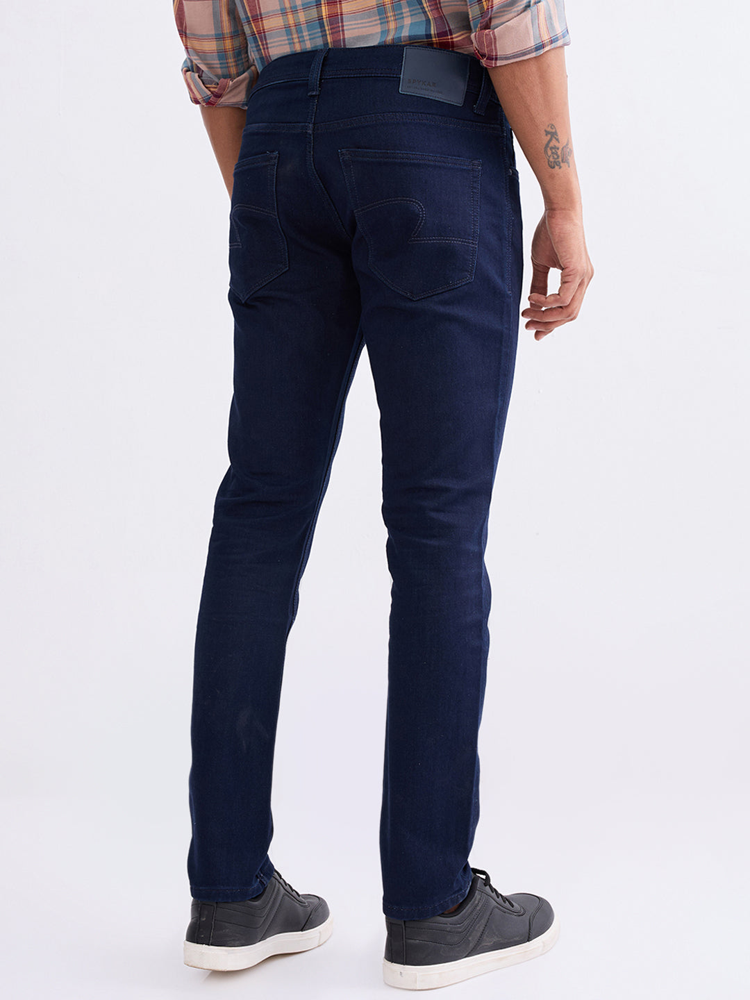 Spykar Raw Blue Low Rise Slim Fit Casual Jeans For Men