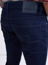 Men Jeans Slim Fit Blue Low Rise
