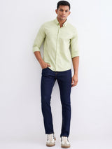 Men Jeans Slim Fit Blue Low Rise