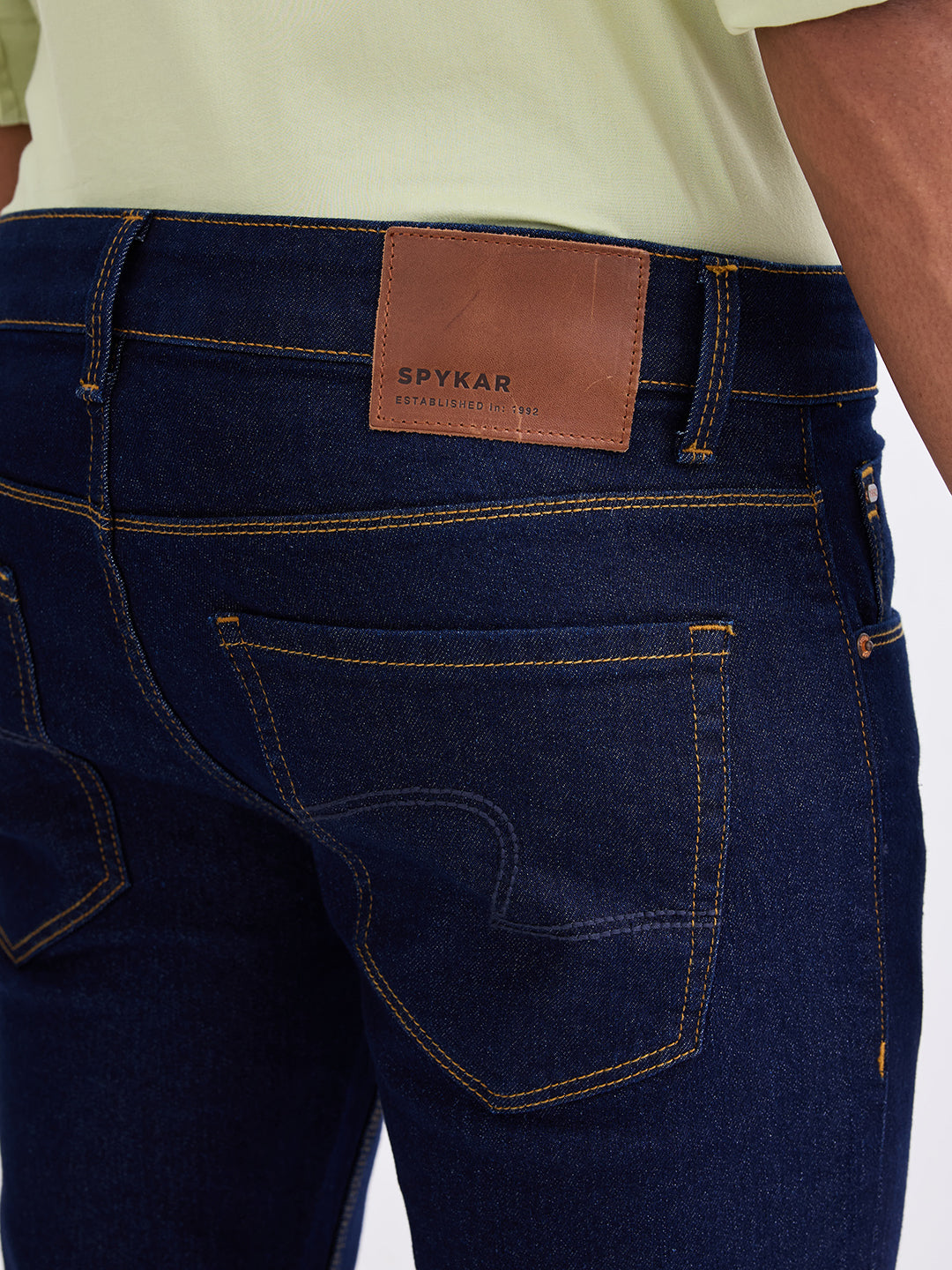 Spykar Raw Blue Low Rise Slim Fit Casual Jeans For Men