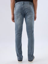 Men Kano Jeans Slim Fit Grey Low Rise