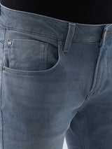 Men Kano Jeans Slim Fit Grey Low Rise