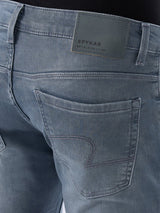 Men Kano Jeans Slim Fit Grey Low Rise