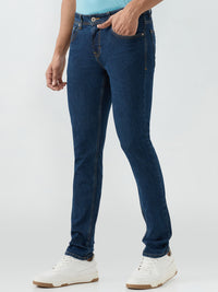 Men Kano Jeans Slim Fit Blue Low Rise