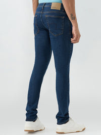 Men Kano Jeans Slim Fit Blue Low Rise