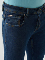 Men Kano Jeans Slim Fit Blue Low Rise