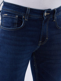 Men Kano Jeans Slim Fit Blue Low Rise