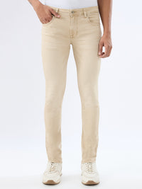 Men Kano Jeans Slim Fit Sand Low Rise
