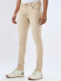Men Kano Jeans Slim Fit Sand Low Rise