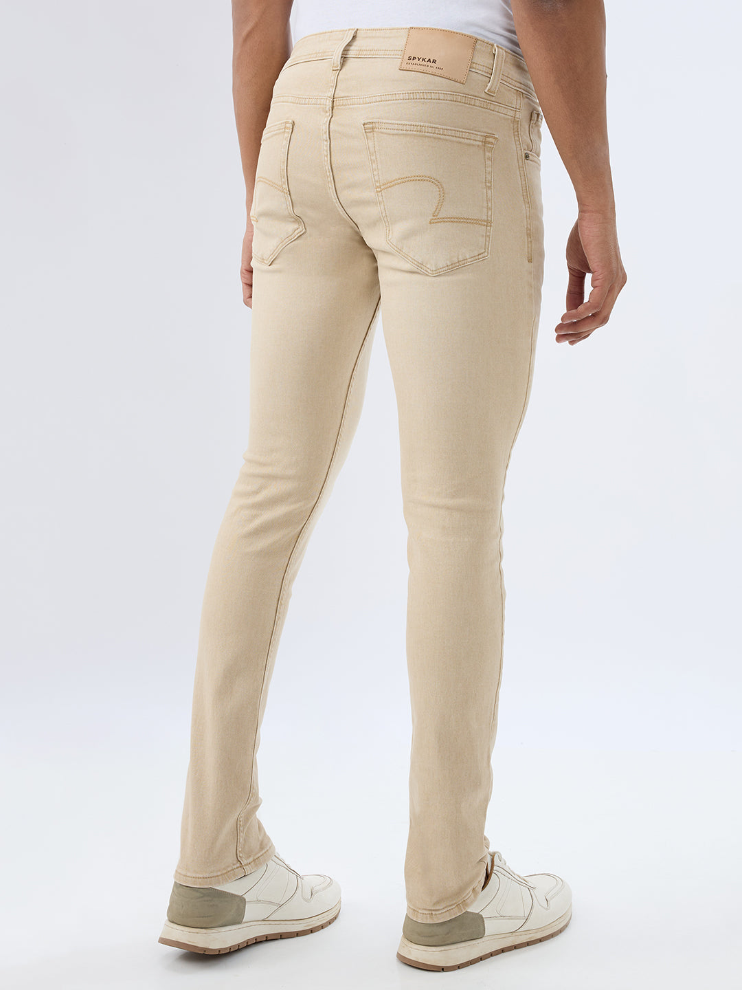 Men Kano Jeans Slim Fit Sand Low Rise