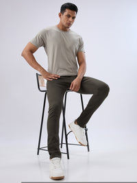 Men Kano Jeans Slim Fit Green Low Rise