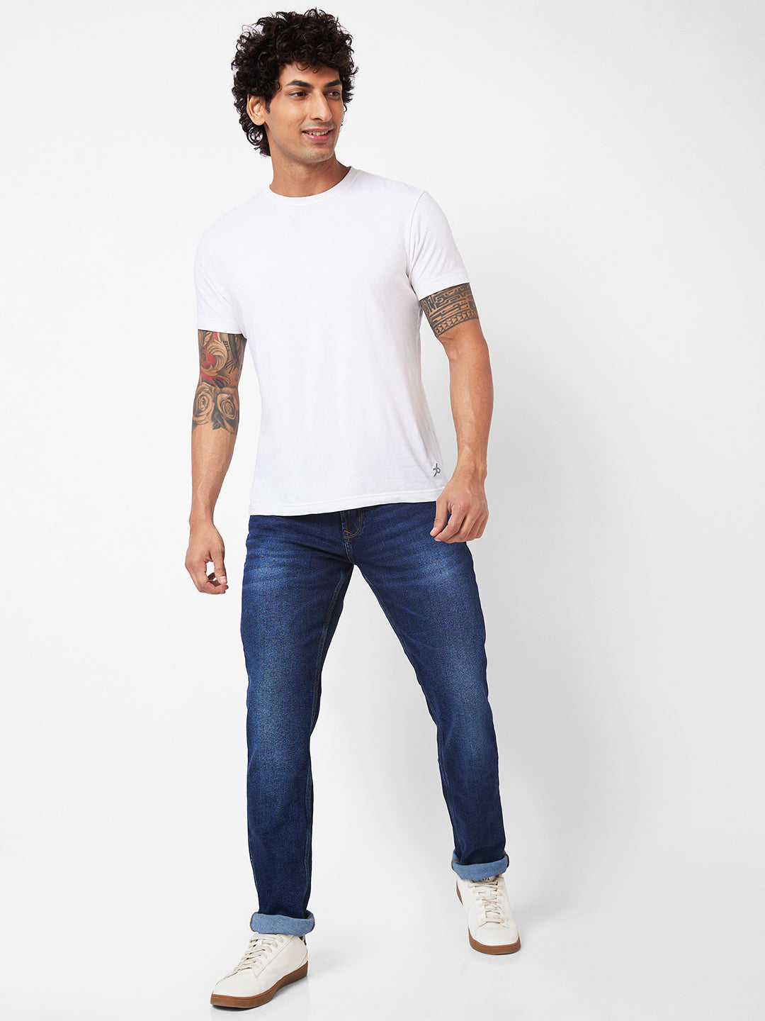 Spykar Men Slim Fit Low-Rise Light Fade Jeans