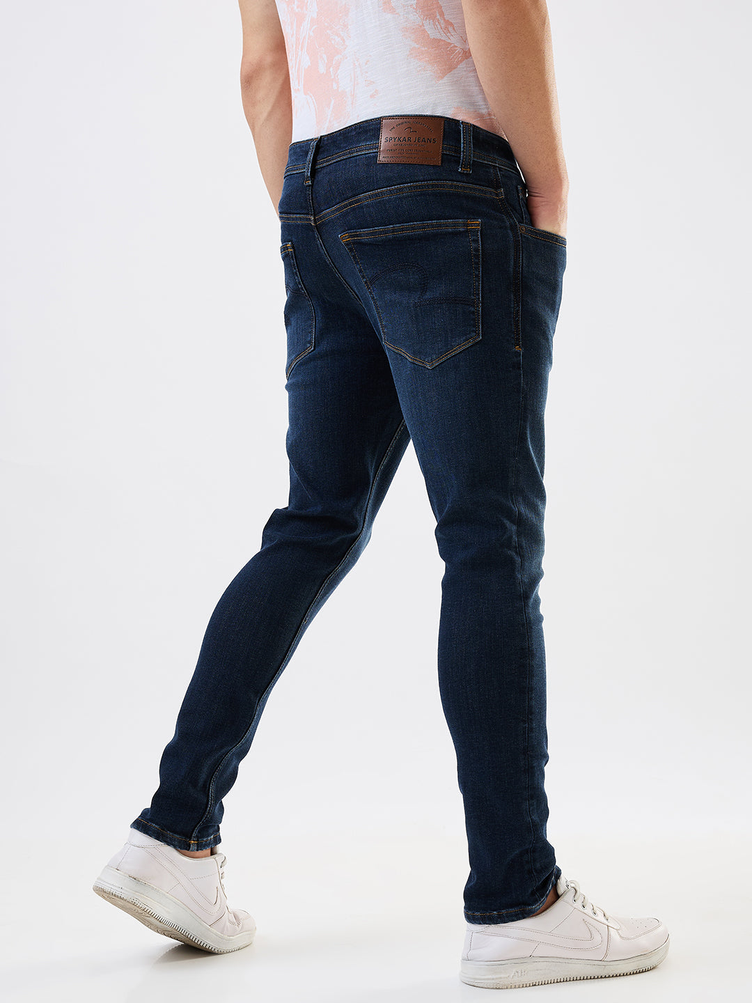 Spykar Slim Fit Low Rise Cotton Jeans For Men