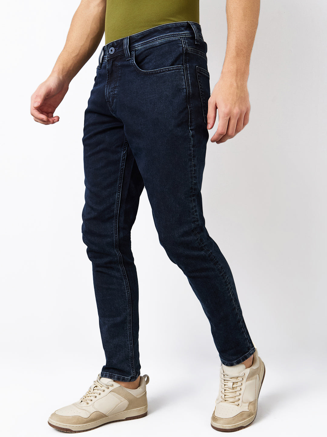 Spykar Slim Fit Low Rise Cotton Jeans For Men