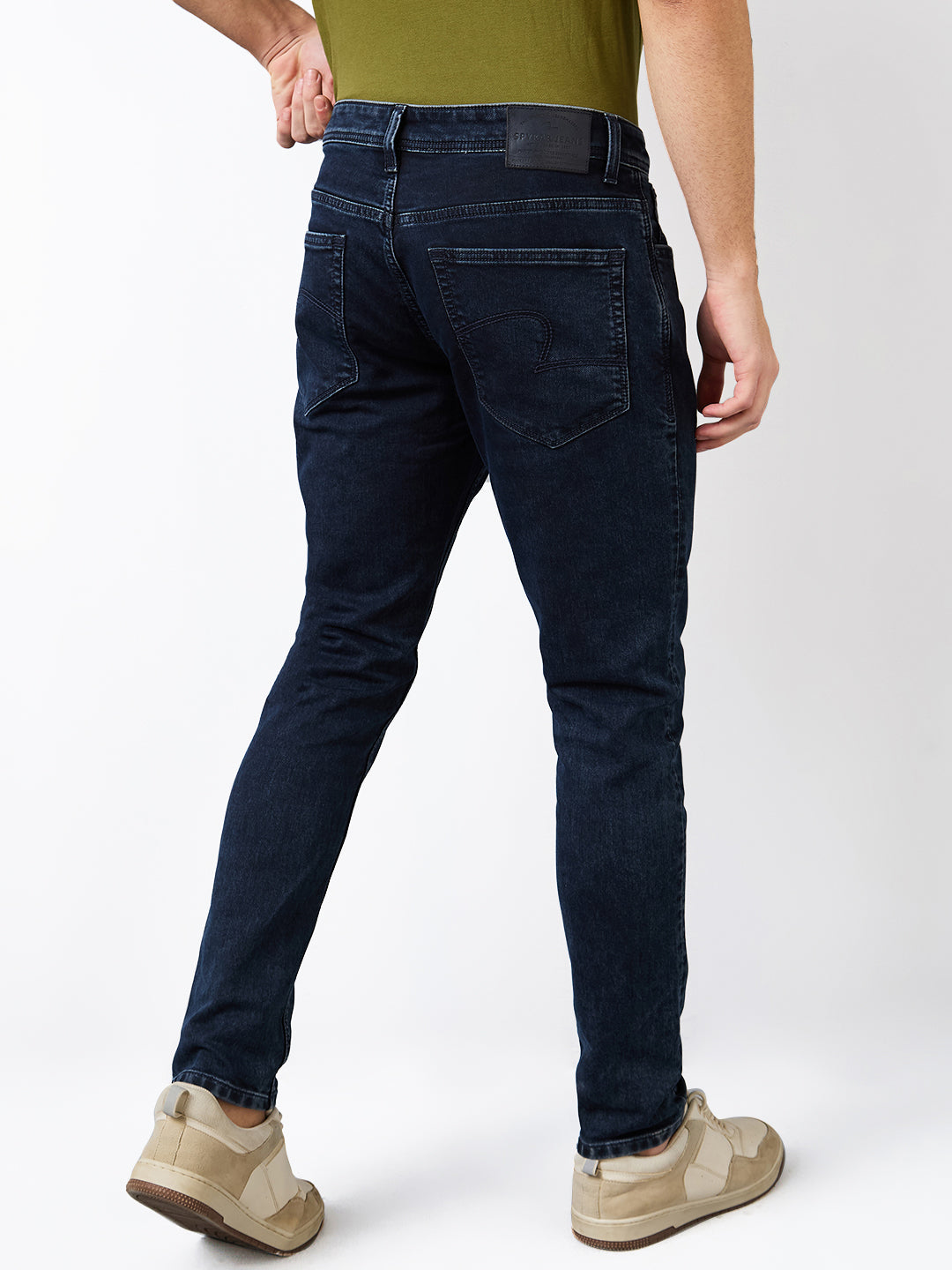 Spykar Slim Fit Low Rise Cotton Jeans For Men