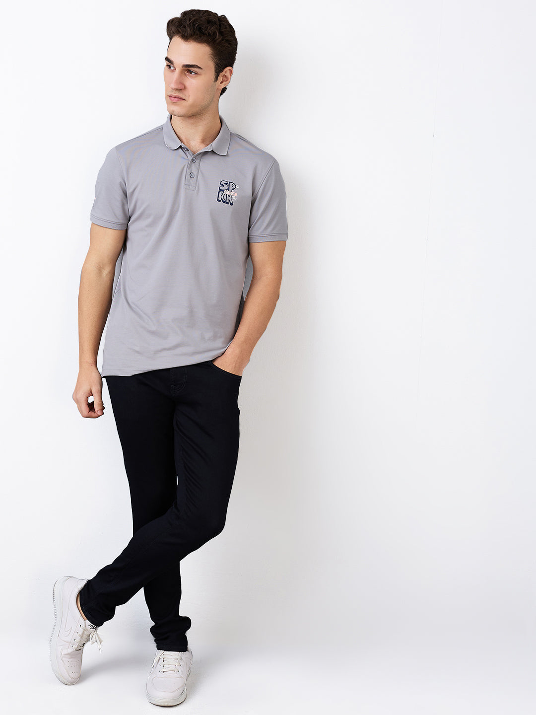 Spykar Raw Blue Low Rise Slim Fit Casual Jeans For Men