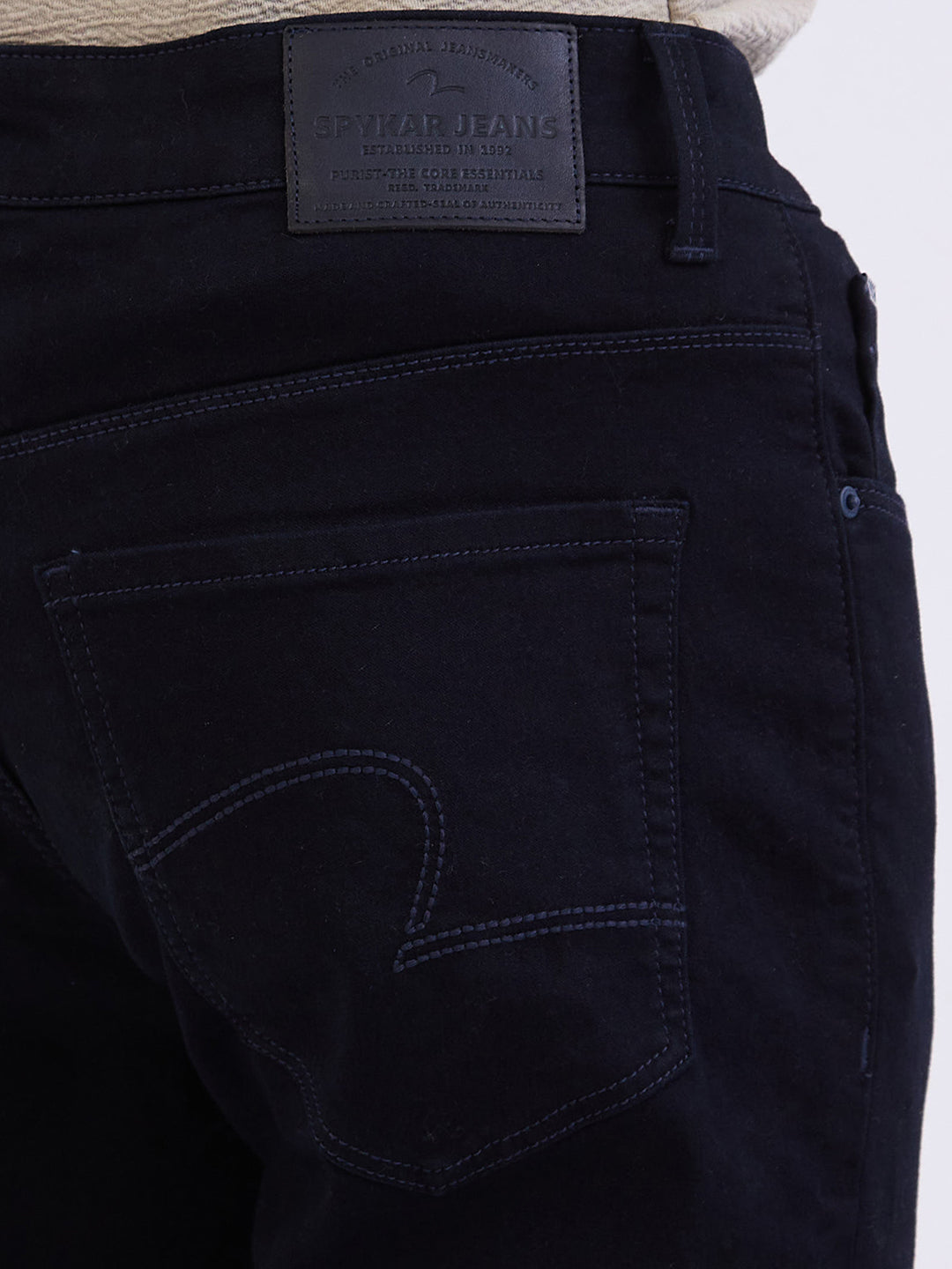Spykar Raw Blue Low Rise Slim Fit Casual Jeans For Men