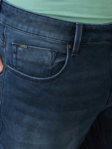 Men Jeans Slim Fit Olive Low Rise