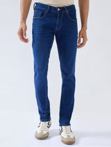 Men Diego Jeans Super Slim Fit Dark Blue Low Rise