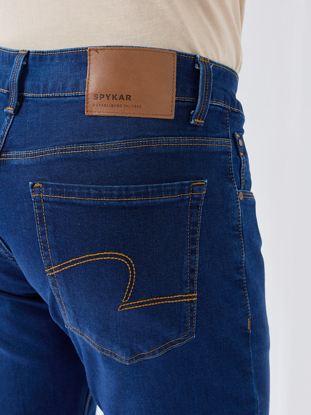 Men Diego Jeans Super Slim Fit Dark Blue Low Rise