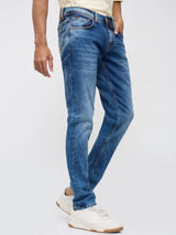 Men Diego Jeans Super Slim Fit Mid Blue Low Rise