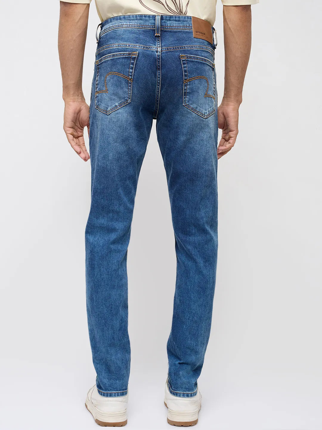 Men Diego Jeans Super Slim Fit Mid Blue Low Rise