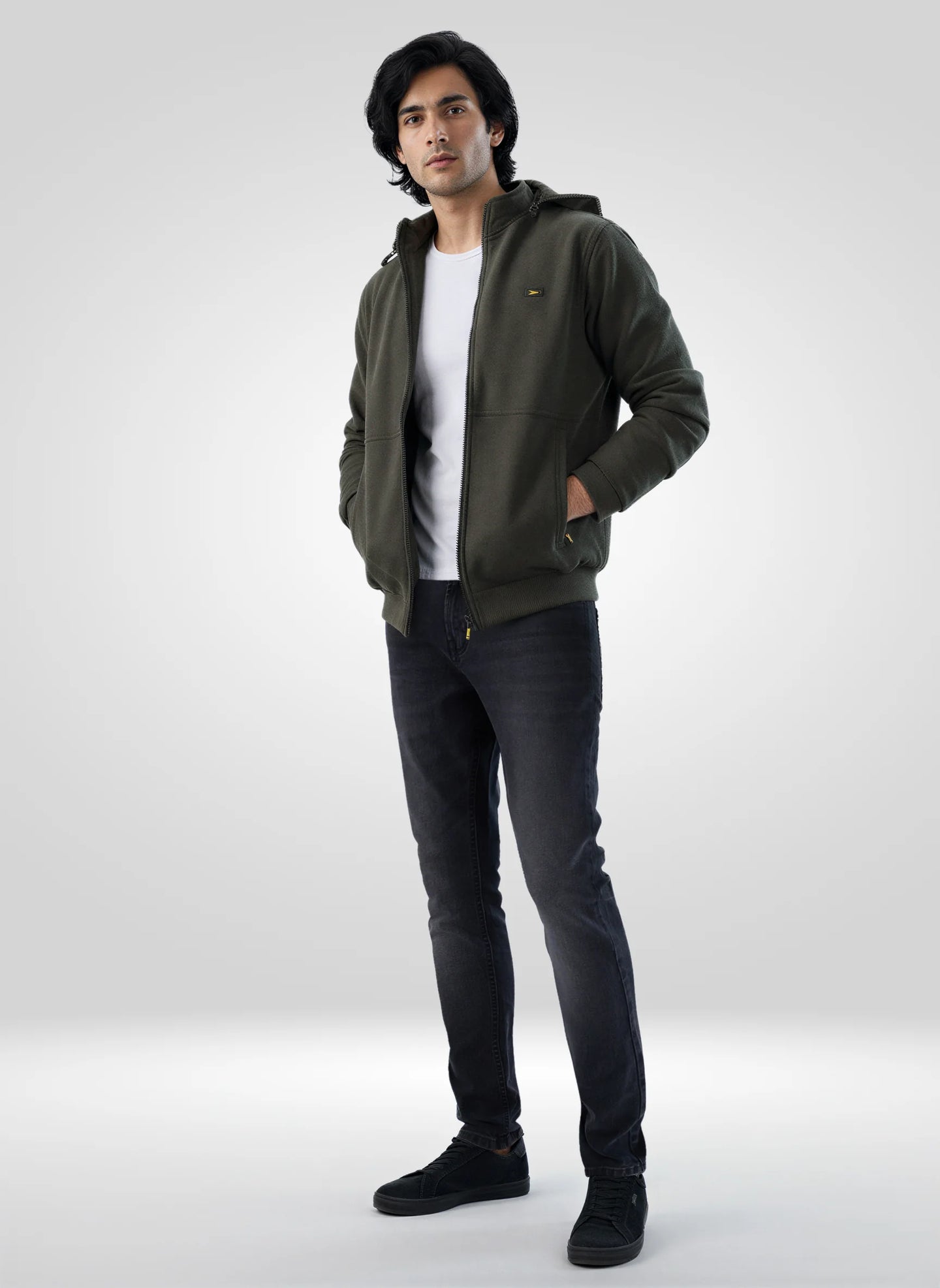 Men Jeans Super Slim Fit Black Low Rise