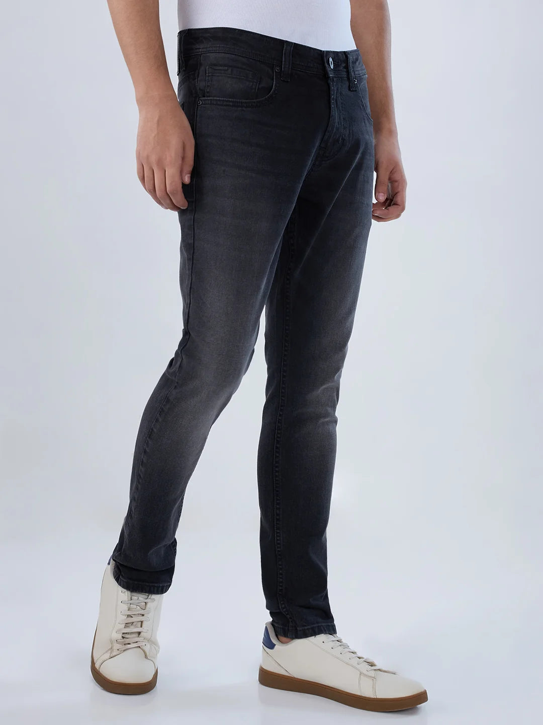 Men Diego Jeans Super Slim Fit Black Low Rise