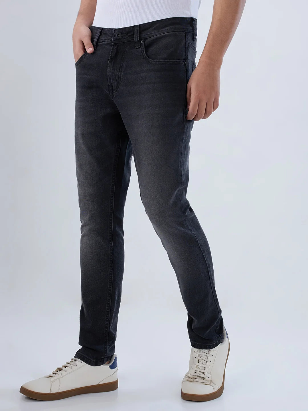 Men Diego Jeans Super Slim Fit Black Low Rise