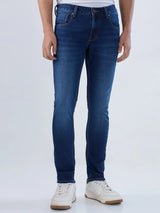 Men Diego Jeans Super Slim Fit Dark Blue Low Rise