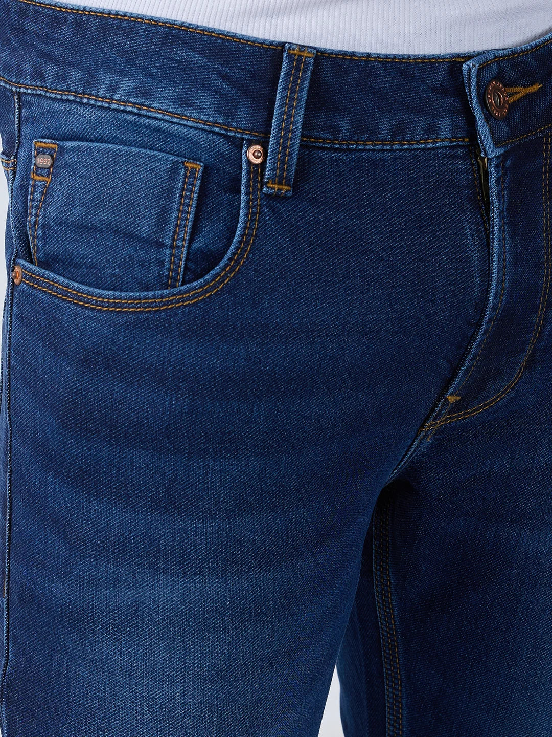Men Diego Jeans Super Slim Fit Dark Blue Low Rise