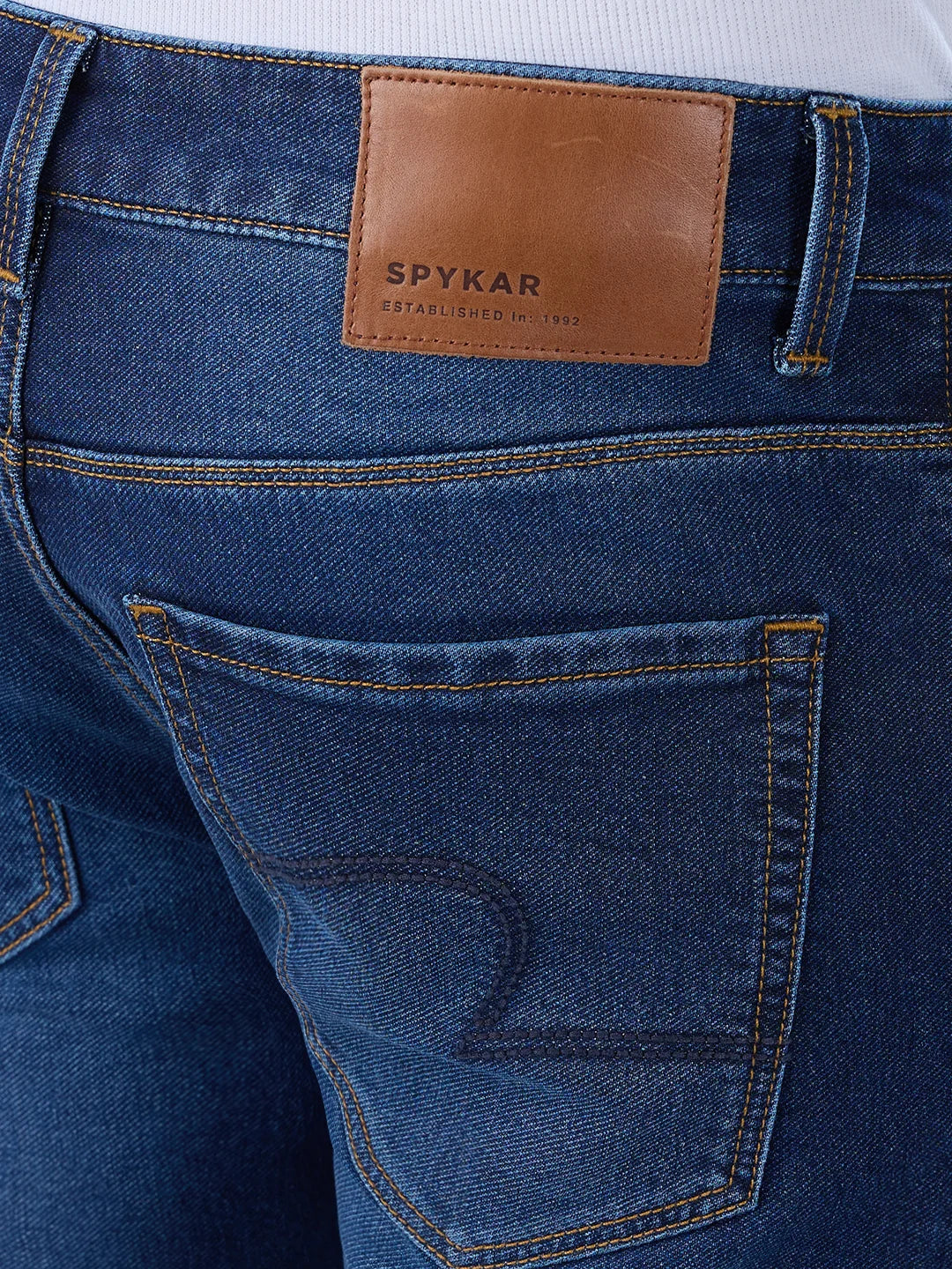 Men Diego Jeans Super Slim Fit Dark Blue Low Rise
