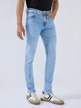Men Diego Jeans Super Slim Fit Light Blue Low Rise