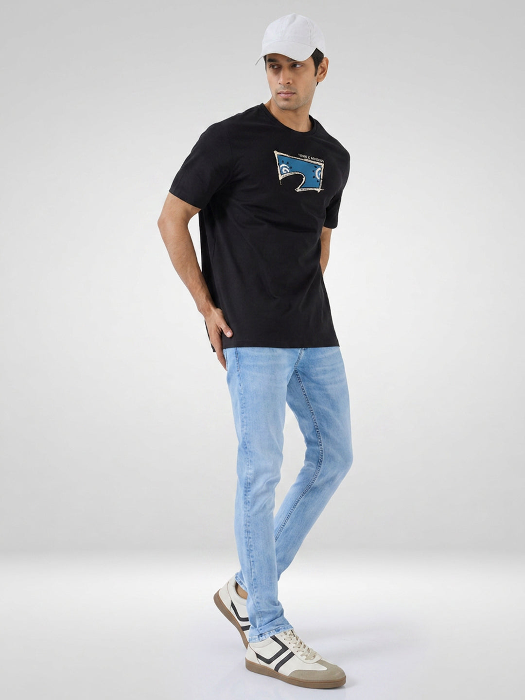 Men Diego Jeans Super Slim Fit Light Blue Low Rise