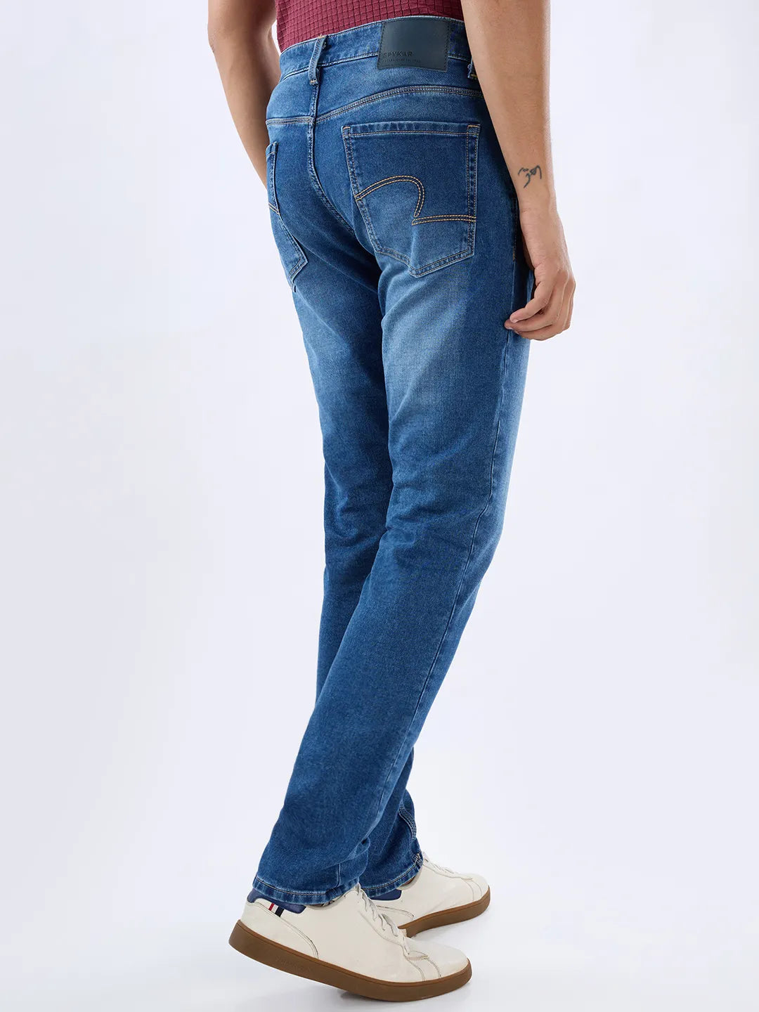 Men Diego Jeans Super Slim Fit Mid Blue Low Rise