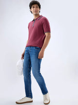 Men Diego Jeans Super Slim Fit Mid Blue Low Rise