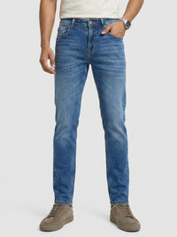 Men Diego Jeans Super Slim Fit Mid Blue Low Rise
