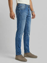 Men Diego Jeans Super Slim Fit Mid Blue Low Rise