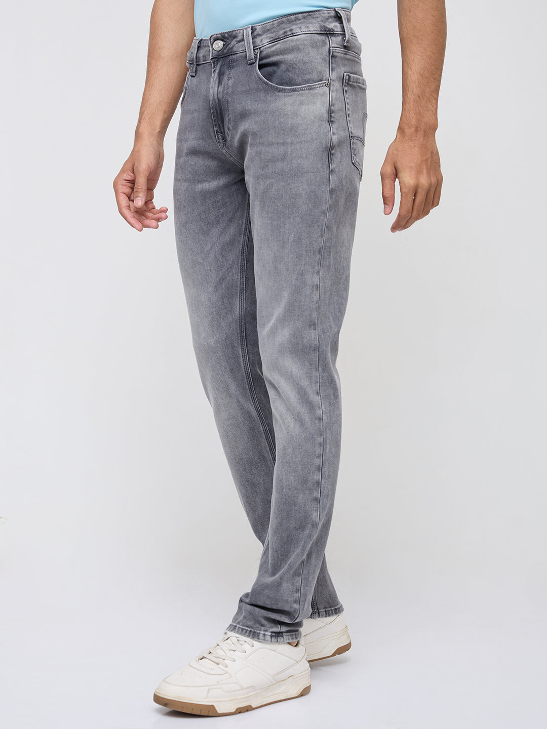 Men Diego Jeans Super Slim Fit Mid Grey Low Rise