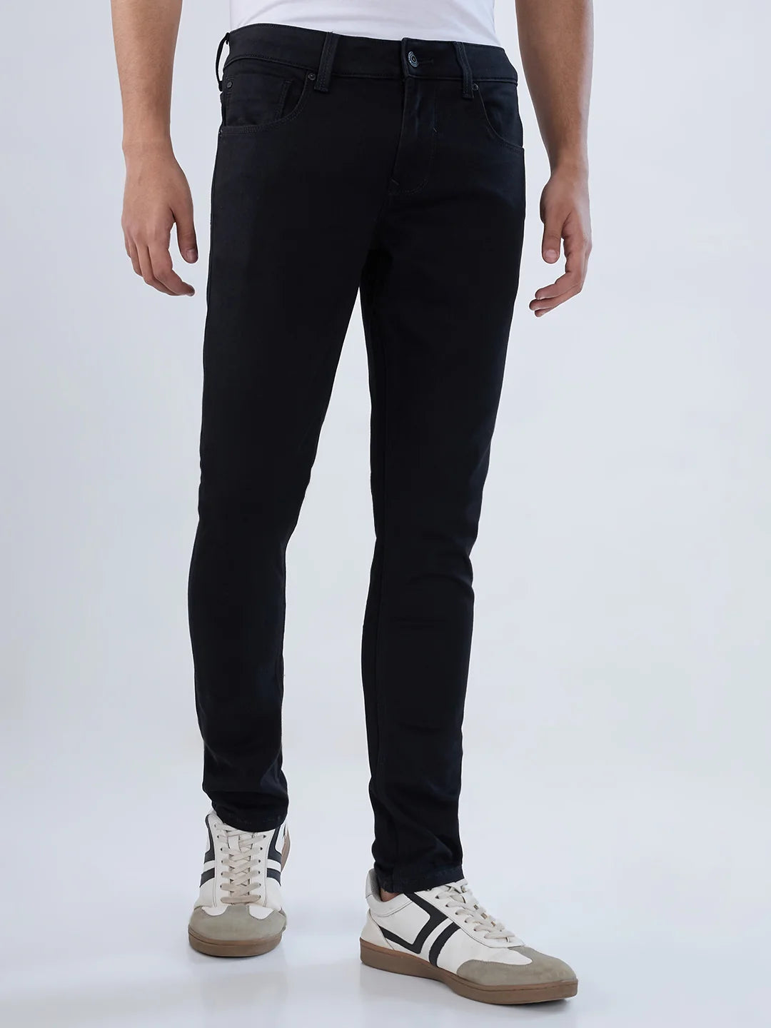 Men Diego Jeans Super Slim Fit Black Low Rise