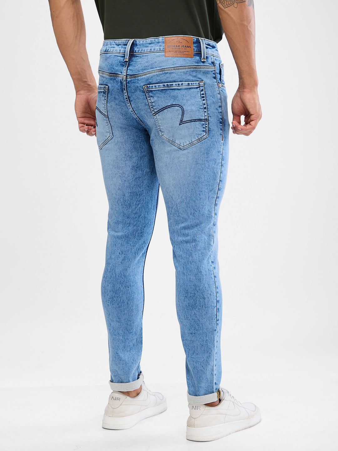 Spykar Light Blue Slim Fit Jeans For Men