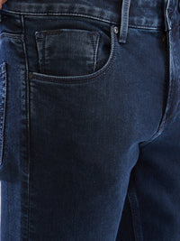 Men Kano Jeans Slim Fit Dark Blue Low Rise