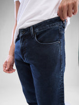 Men Kano Jeans Slim Fit Dark Blue Low Rise