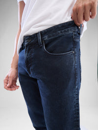 Men Kano Jeans Slim Fit Dark Blue Low Rise