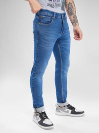 Men Kano Jeans Slim Fit Light Blue Low Rise