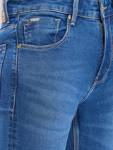Men Kano Jeans Slim Fit Light Blue Low Rise