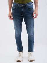 Men Jeans Slim Fit Grey Low Rise