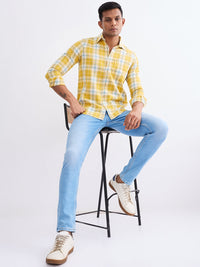 Men Jeans Slim Fit Blue Low Rise