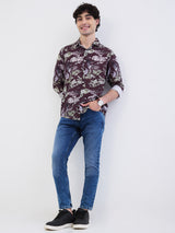 Men Jeans Slim Fit Blue Low Rise